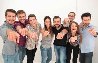 Sana işaret eden yaratıcı iş takım