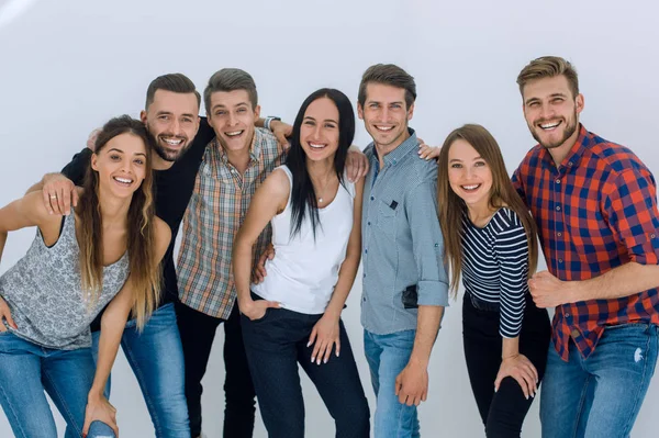Portret van een vrolijke groep jongeren — Stockfoto