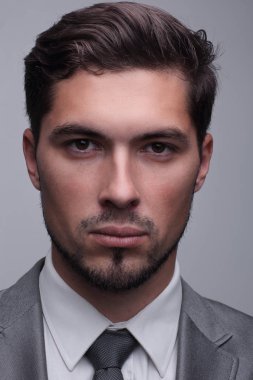 başarılı bir iş adamı closeup yüzü