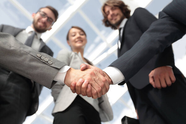 business handshake.the concept of partnership