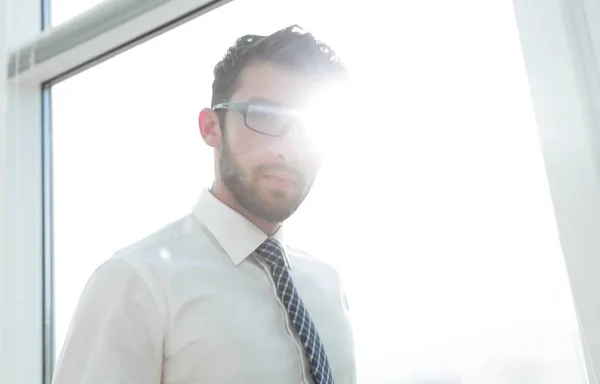 Blurry photo of a successful businessman — Stock Photo, Image