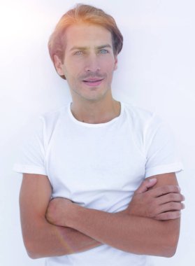 ciddi, genç bir adam portresi