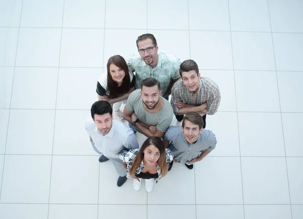 Top view.group group of successful young people — Stock Photo, Image