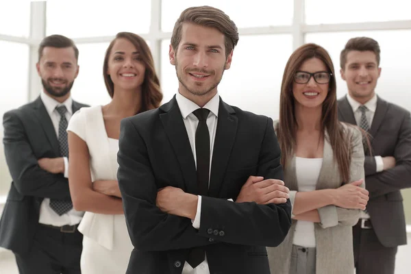 Group of successful young people smile — Stock Photo, Image