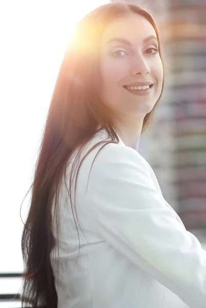 Portrait of business woman-economist — Stock Photo, Image