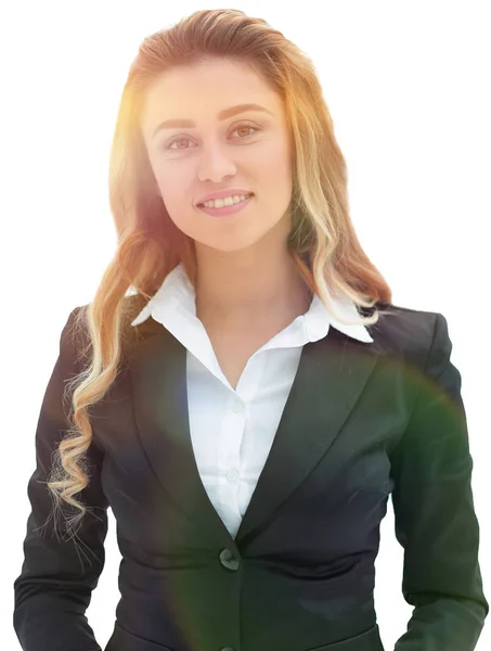 Retrato de mulher de negócios amigável — Fotografia de Stock