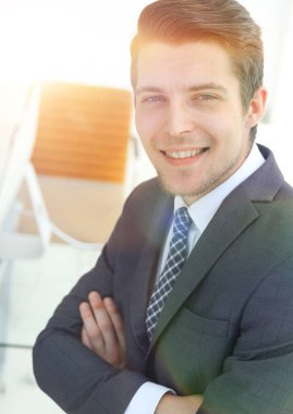 closeup.a başarılı genç adam