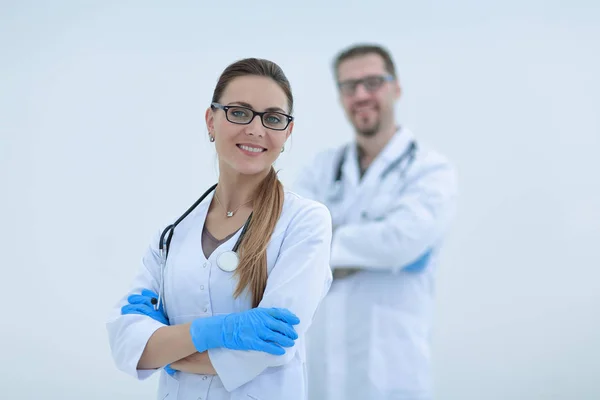 Zwei selbstbewusste Fachärzte — Stockfoto