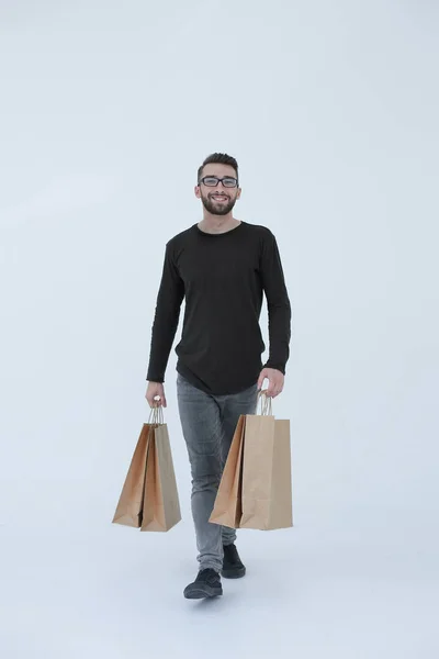 Full length of the person carrying gifts — Stock Photo, Image