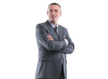 tam büyüme. modern iş adamı portresi.