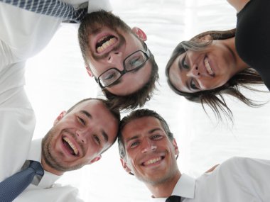 closeup.Bottom view.successful iş adamları