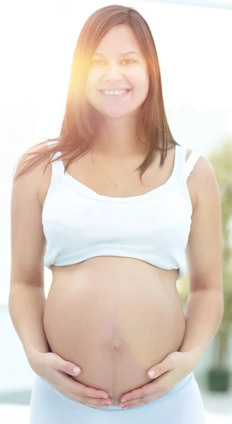 Zwangerschap, rusten, mensen en verwachting concept — Stockfoto