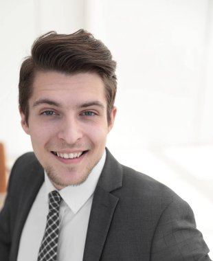 closeup.a başarılı genç adam