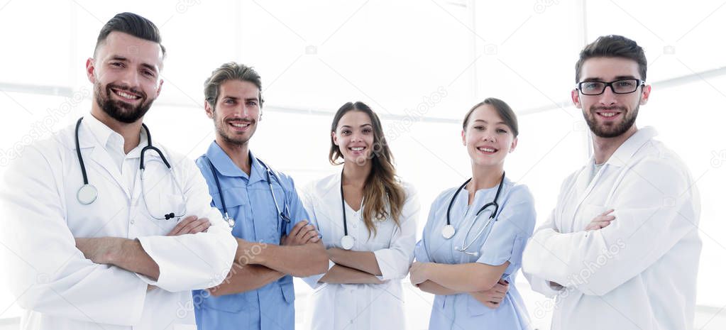 portrait of the leading members of the medical center