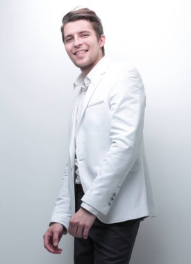 closeup.Confident genç iş adamı