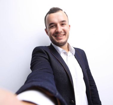 tam growth.bottom emin işadamı görünümünde .