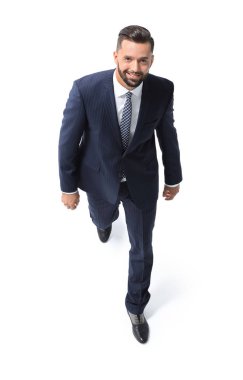 Kendine güvenen işadamı ileri gider