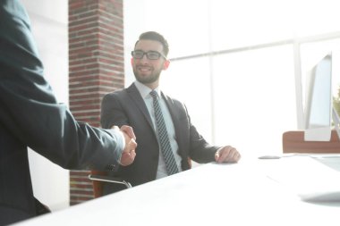 iş karşılıklı. kopya alanı ile fotoğraf.