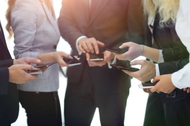 akıllı telefonlar kullanarak closeup.business takım .
