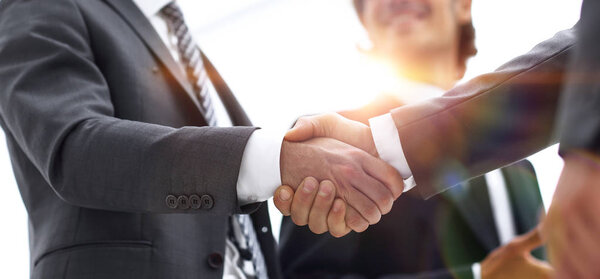 Closeup.handshake de los empresarios —  Fotos de Stock