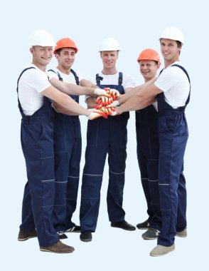 Profesyonel endüstriyel işçilerin grup.