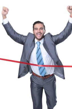 başlangıç teyp önünde muzaffer işadamı