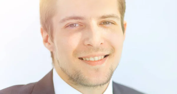 Das Gesicht eines erfolgreichen jungen Mannes — Stockfoto