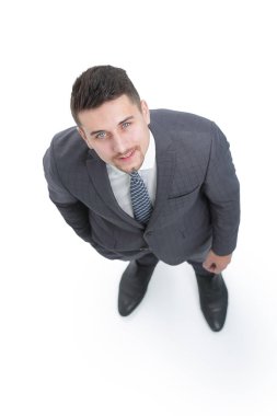 En baştan görüntüleyin. Executive iş adamı