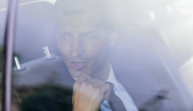 işadamı arabada arka plan görüntüsü