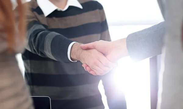 Handshake manager e il cliente . — Foto Stock