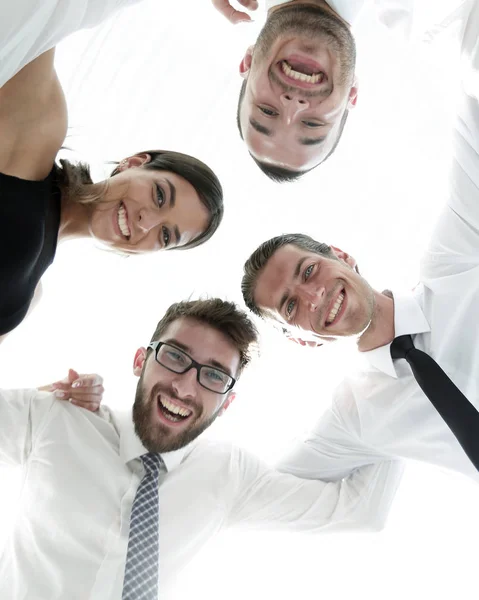 Closeup.bottom view.successful business team — Stock Photo, Image