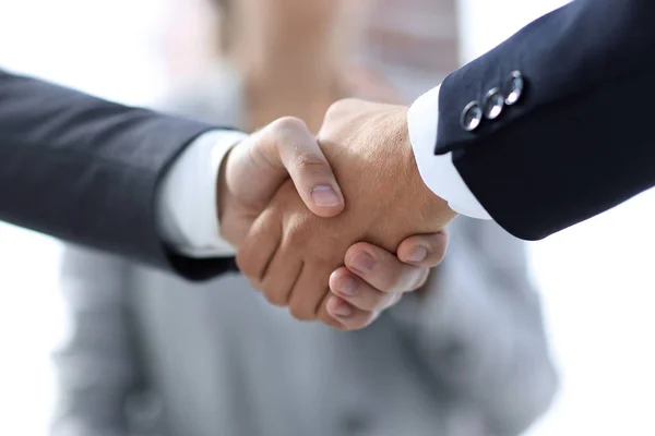Close seup.handshake des partenaires commerciaux — Photo