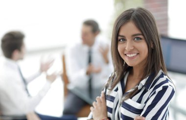 başarılı genç iş kadını