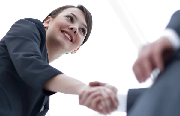 Imagen de fondo de los socios de negocios handshaking.close-up . —  Fotos de Stock