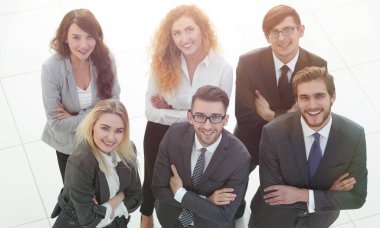 Grup iş adamları. Beyaz arka plan üzerinde