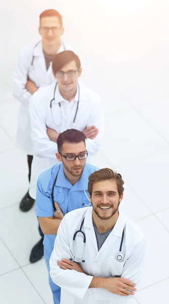 Groep van medische personnel.isolated op wit — Stockfoto