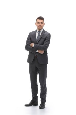 tam büyüme portre. modern bir iş adamı