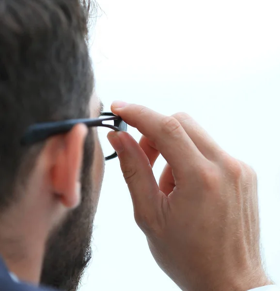 Closeup.businessman looking at copy space. — Stock Photo, Image