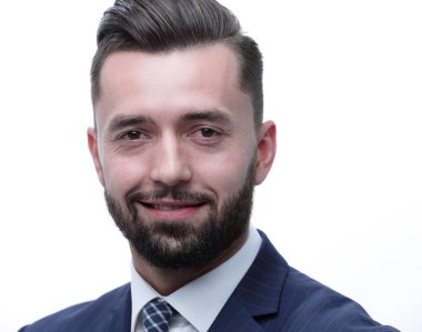 Kendinden emin bir orta işadamı portresi portre