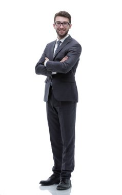 Başarılı bir iş adamı tam büyüme dikey