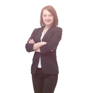 tam büyüme portre. başarılı kadın Yöneticisi