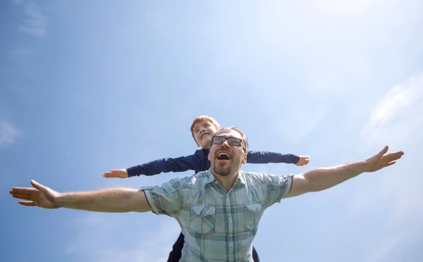 Happy son and father — Stock Photo, Image