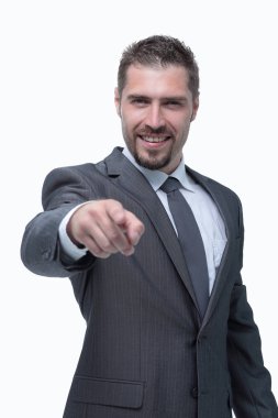 ileriye dönük tam growth.closeup.confident iş adamı .