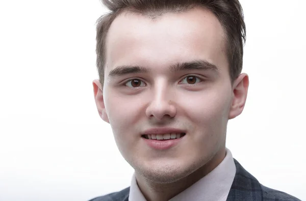 stock image closeup of face of young employee