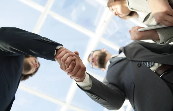 Successful business people handshake greeting deal concept