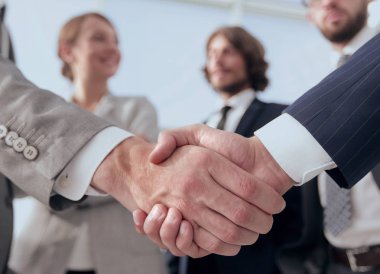 hoş geldiniz ve karşılıklı iş adamları