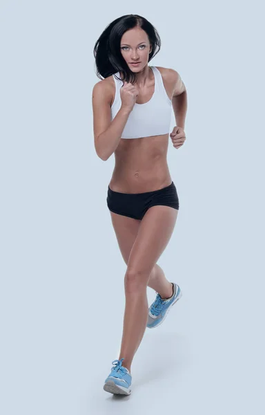 Attraktive Frau beim Aerobic-Training — Stockfoto