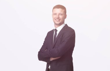 tam büyüme portre. başarılı bir iş adamı