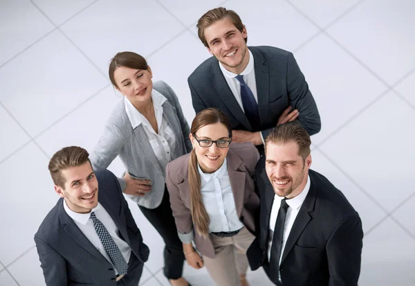 Top view.a groupe de gens d'affaires prospères — Photo