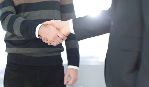 Closeup.handshake gente de negocios — Foto de Stock